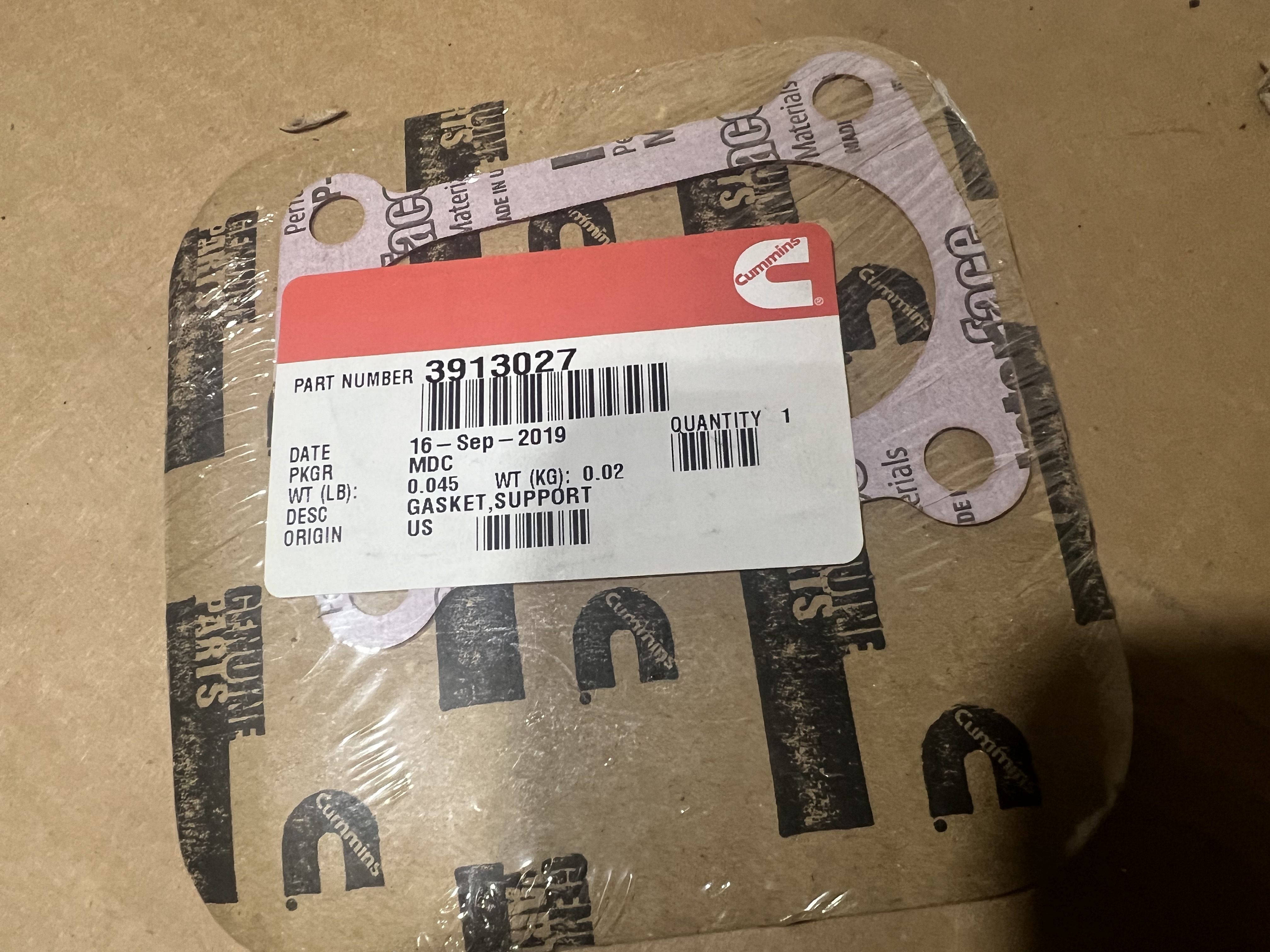 3913027 Cummins Thermostat Housing Gasket | eBay